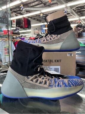 Adidas Yeezy BSKTBL Knit Slate Azure Size 10.5